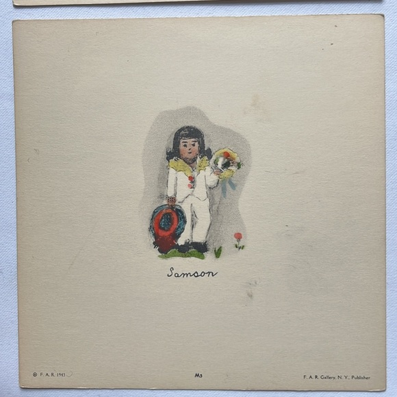 Marianna Foster Curtiss / Victorian Children/
6 Vintage Prints / 6 x 6 / 5 - Picture 3 of 6